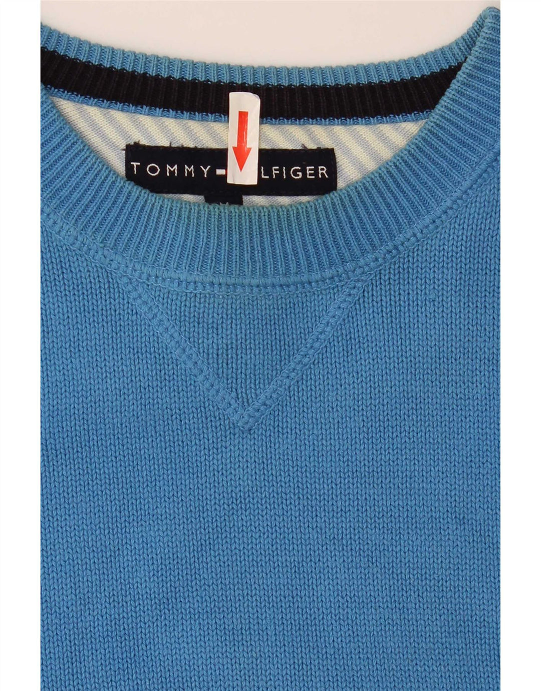 Maglione maglione girocollo da uomo Tommy Hilfiger cotone blu medio