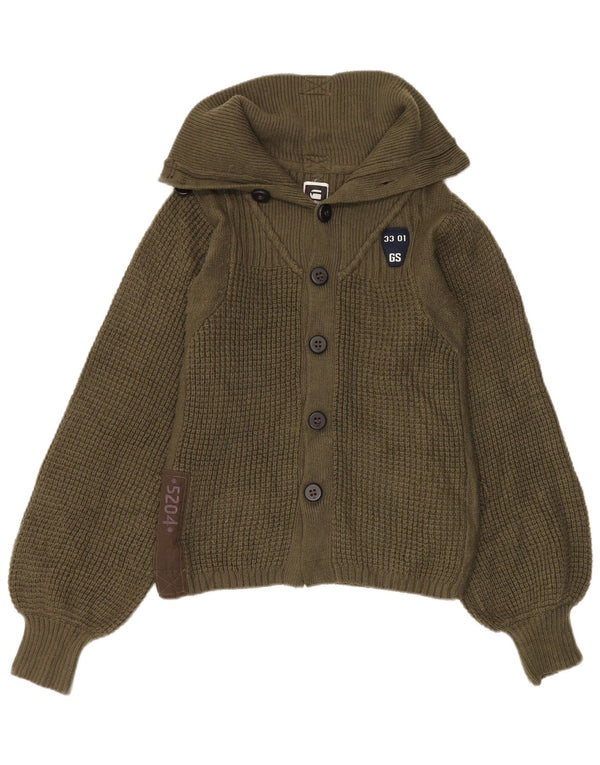 Maglione cardigan da donna G-Star UK 12 Acrilico kaki medio