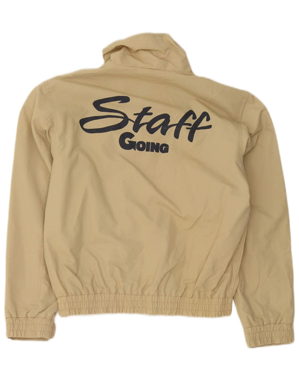 Giubbotto bomber grafico da uomo Sailmakers UK 34 XS Beige poliammide