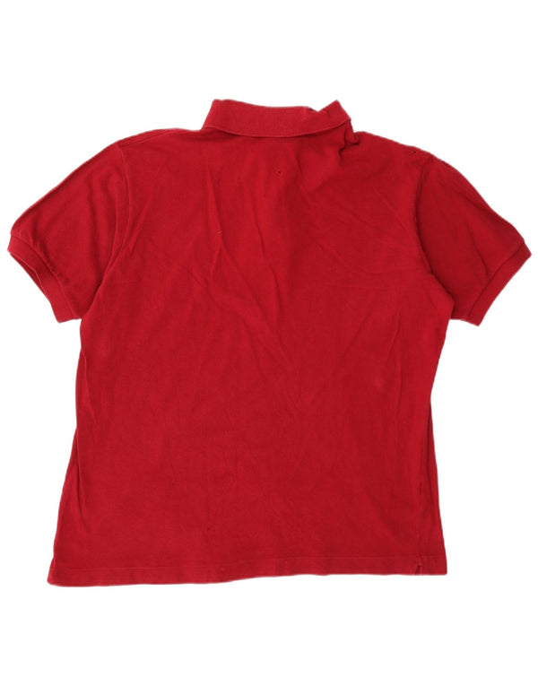 Polo da uomo Lacoste taglia 5 grande in cotone bordeaux