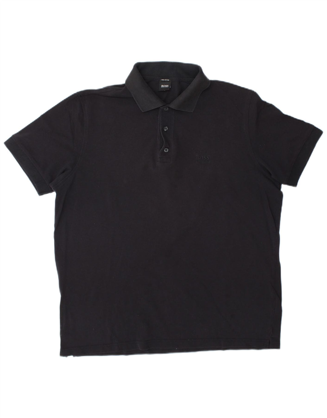 Polo da uomo Hugo Boss XL in cotone nero