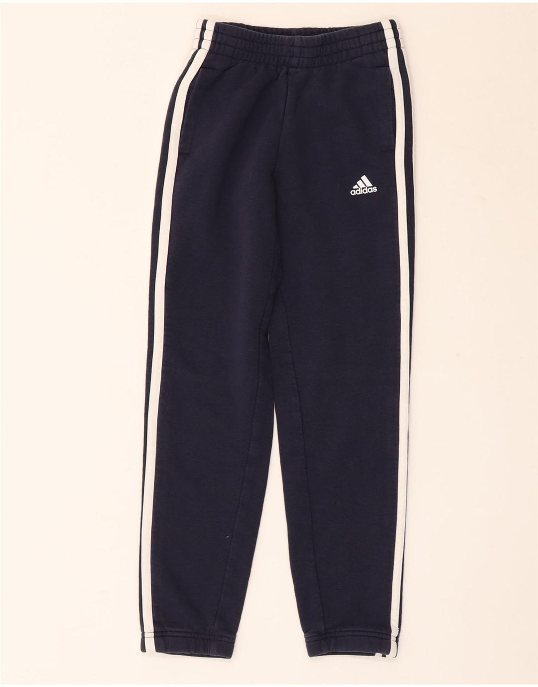 Pantaloni della tuta da ragazzo ADIDAS Joggers 9-10 anni in cotone blu navy