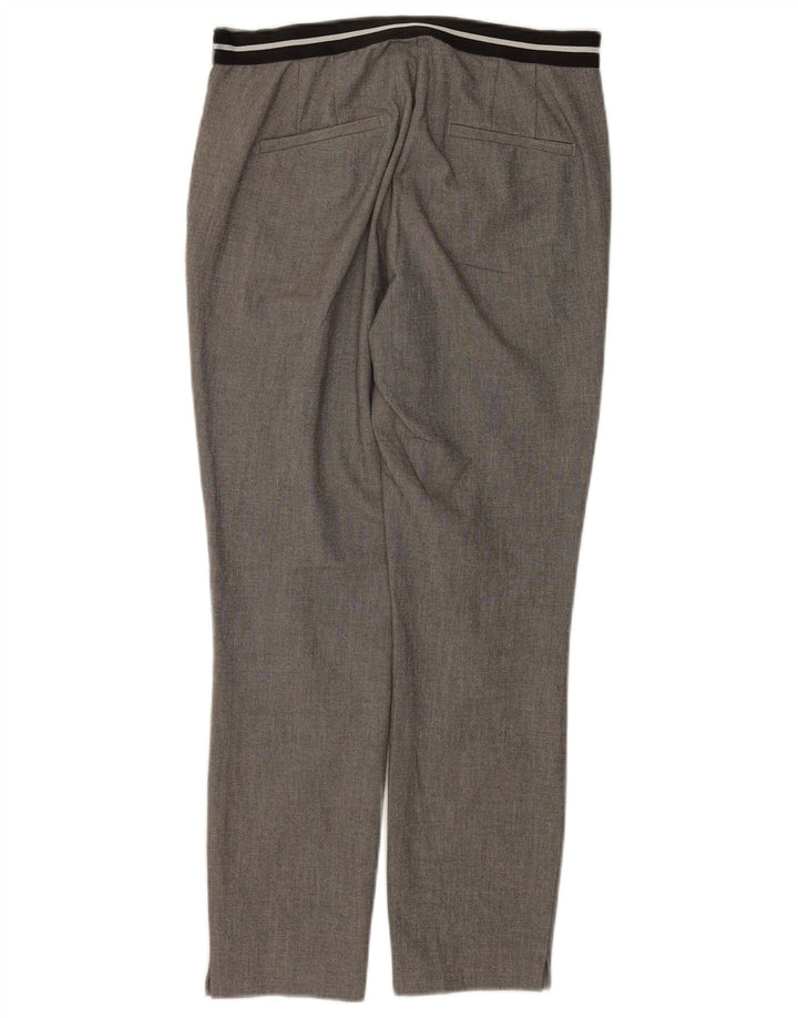 Pantaloni da abito dritti da donna Zara medi W28 L27 poliestere grigio