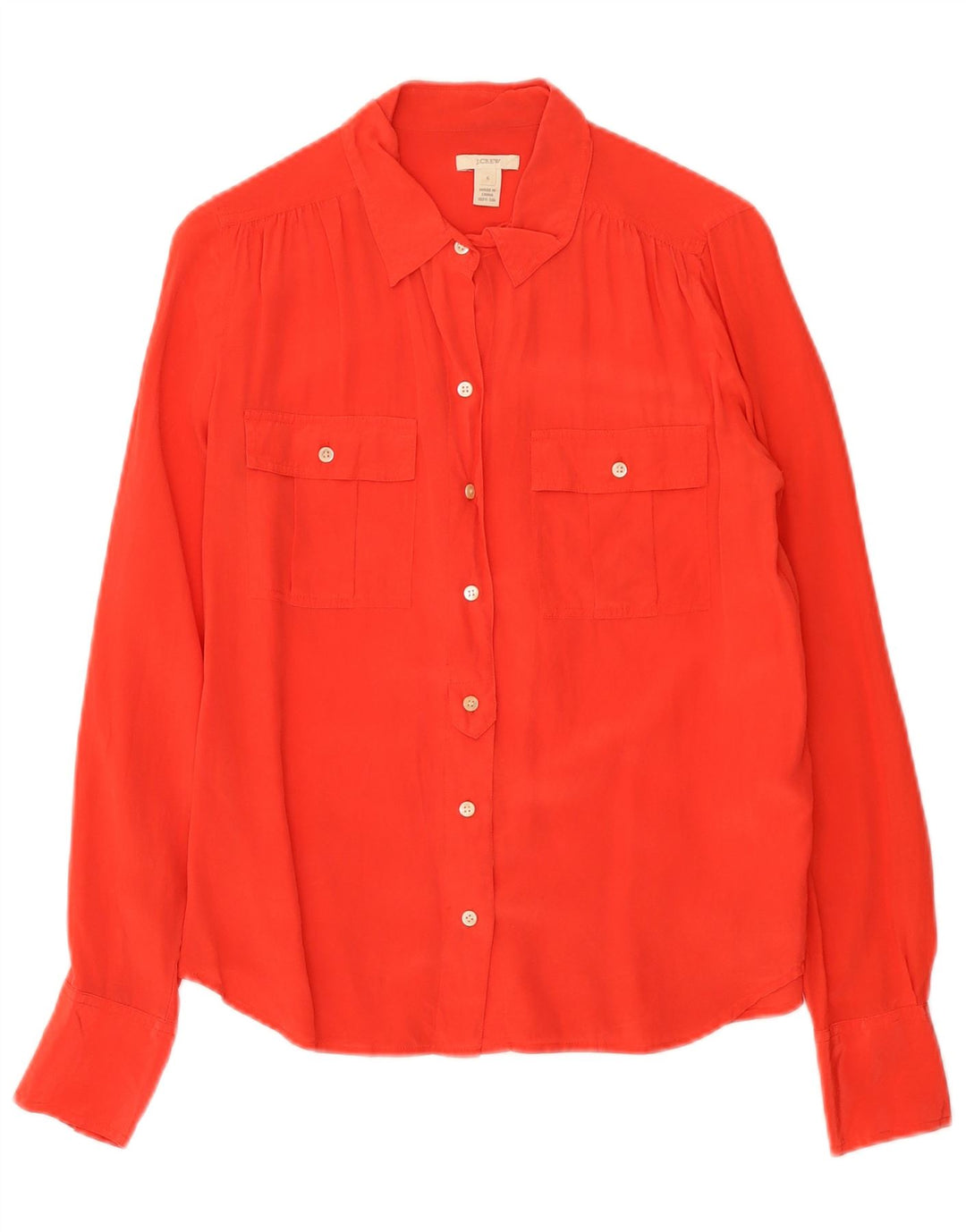 Camicia da donna J. Crew US 6 seta rossa media