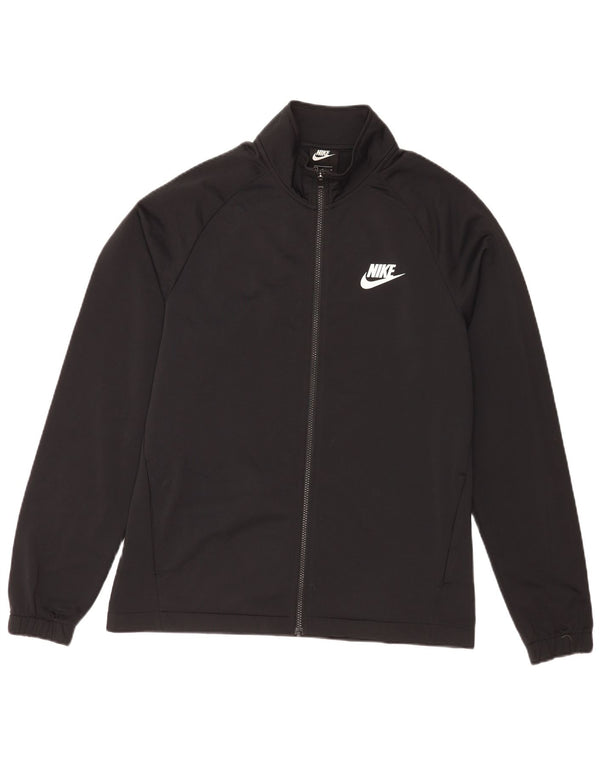 Nike Mens Tracksuit Top Jacket Large Black Polyester