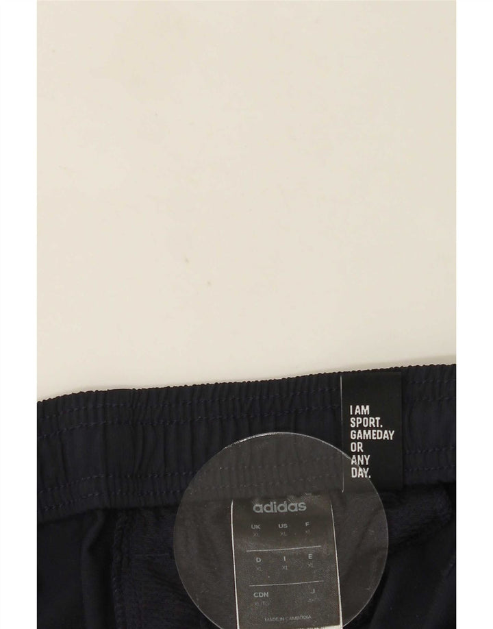 Pantaloni da tuta da uomo Adidas XL poliestere blu navy
