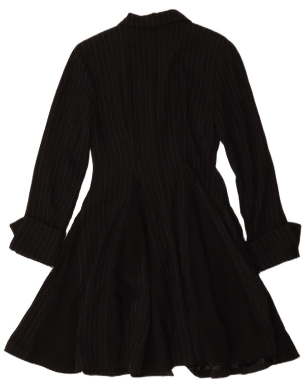 Abito camicia a maniche lunghe da donna Bellissima IT 48 XS Gessato nero