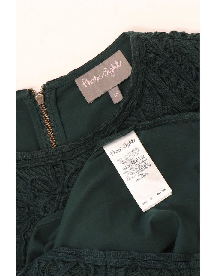 Abito tubino in pizzo da donna Phase Eight UK 10 Piccolo poliestere floreale verde