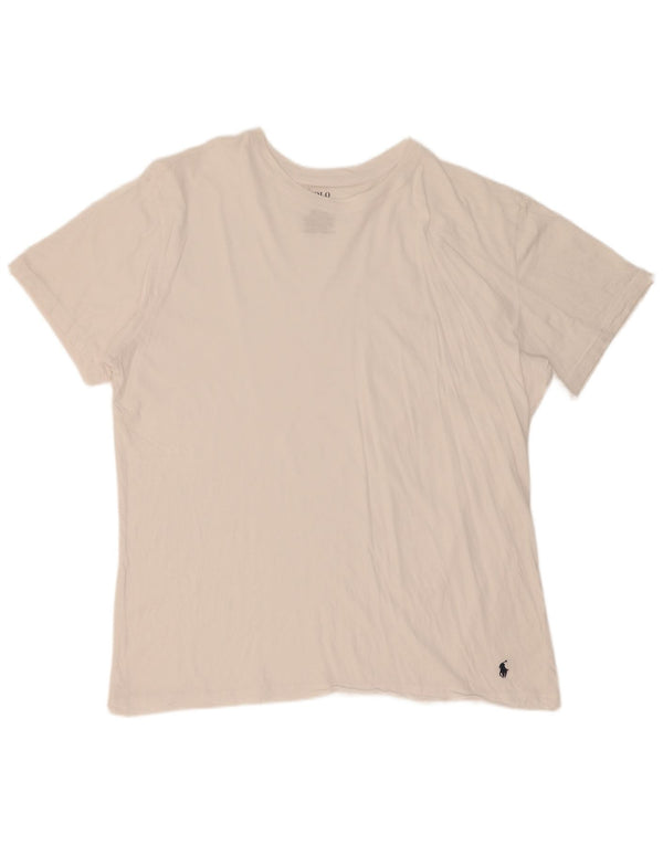Polo Ralph Lauren T-shirt da uomo Top XL in cotone bianco