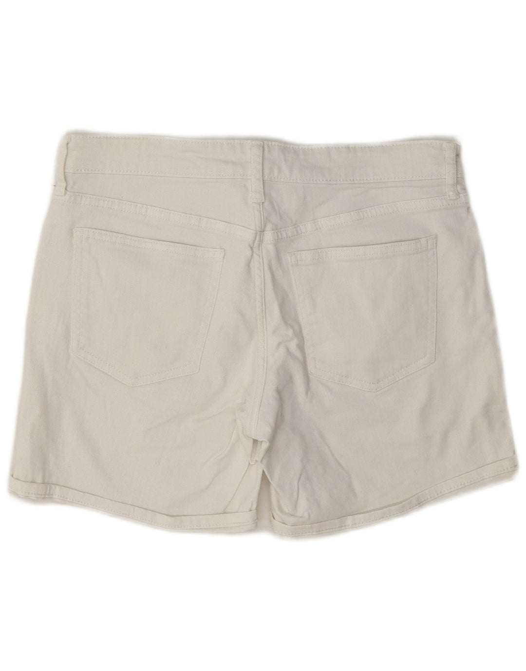 Pantaloncini di jeans regolari standard da donna Gap W28 cotone bianco medio