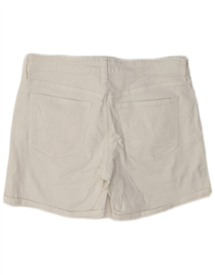 Pantaloncini di jeans regolari standard da donna Gap W28 cotone bianco medio