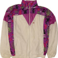ALFA Womens Oversized Tracksuit Top Jacket UK 14 Medium White Colourblock Vintage Alfa and Second-Hand Alfa from Messina Hembry 