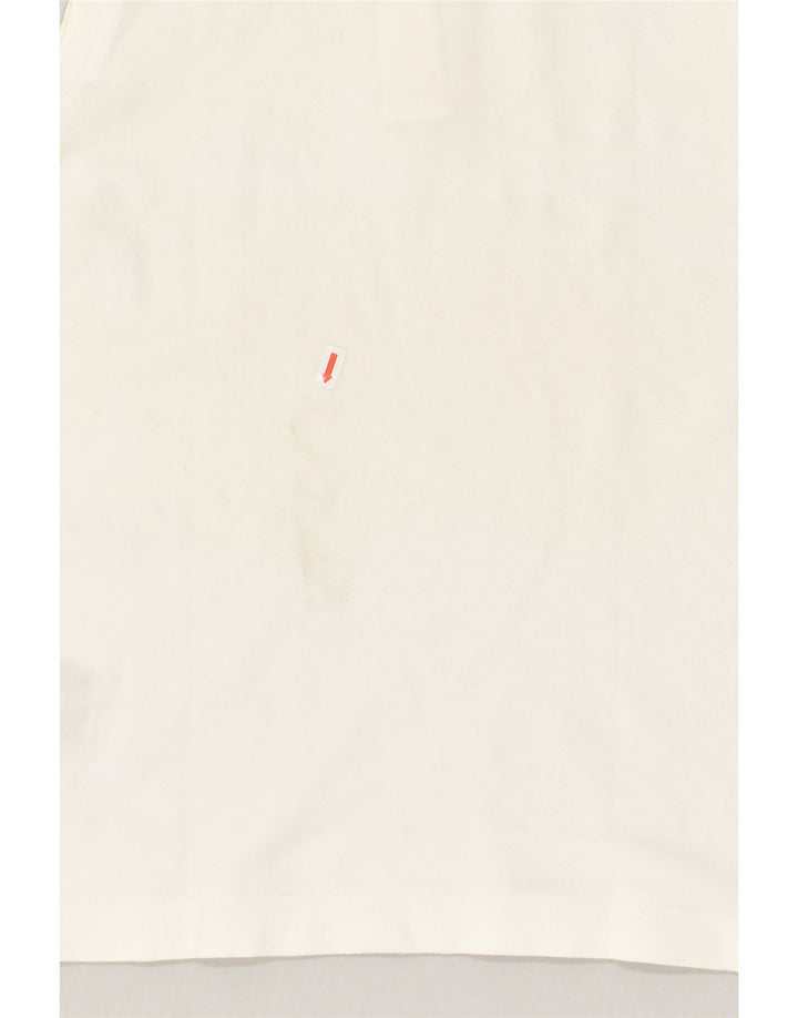 INVICTA Womens Sleeveless Polo Shirt UK 10 Small White Cotton | Vintage Invicta | Thrift | Second-Hand Invicta | Used Clothing | Messina Hembry 