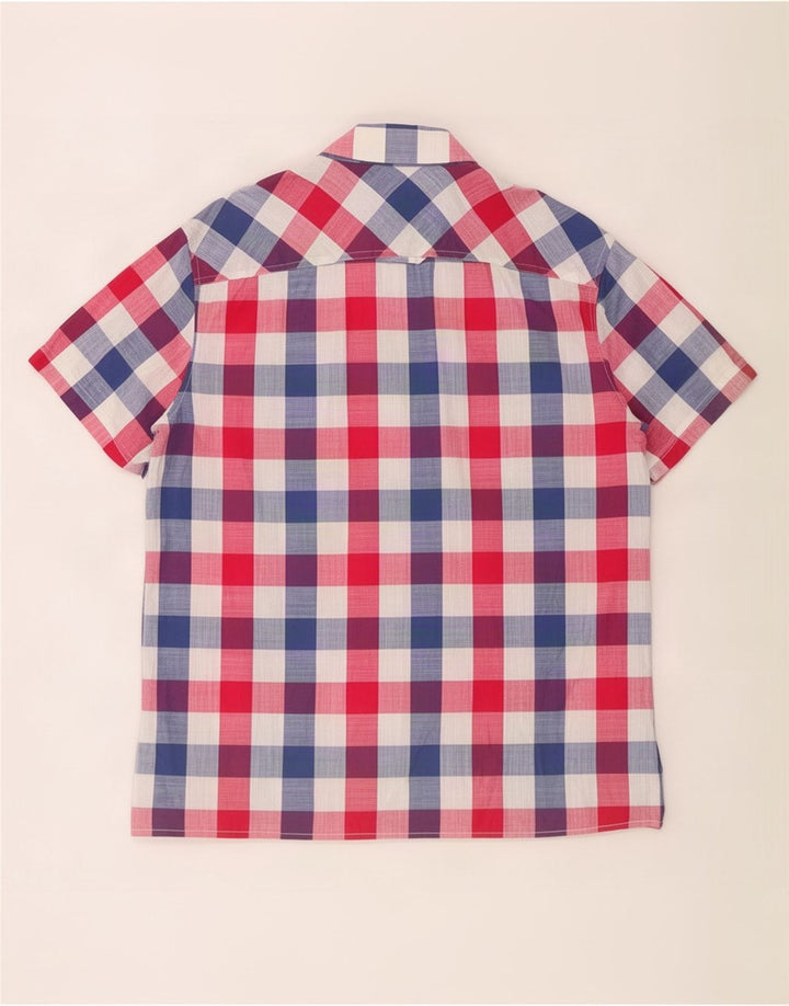Joules Camicia da uomo a maniche corte dal taglio classico, grande a quadretti multicolore