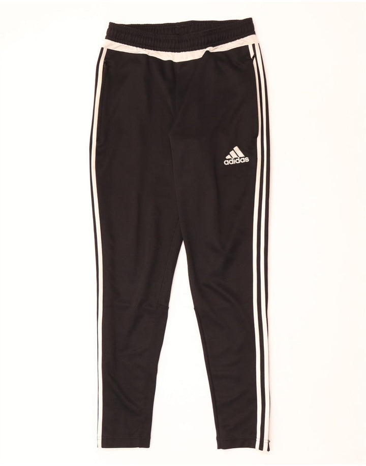 Pantaloni da tuta Adidas Climacool da uomo piccoli in poliestere color block nero