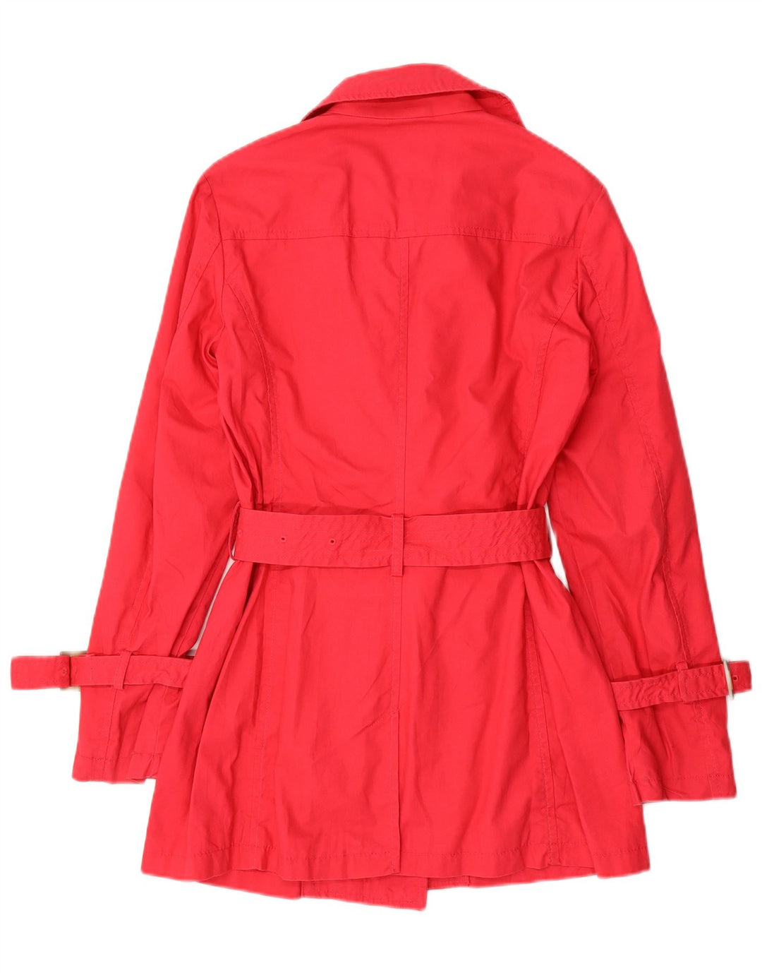 Trench Donna BENETTON IT 40 Piccolo Rosso Cotone