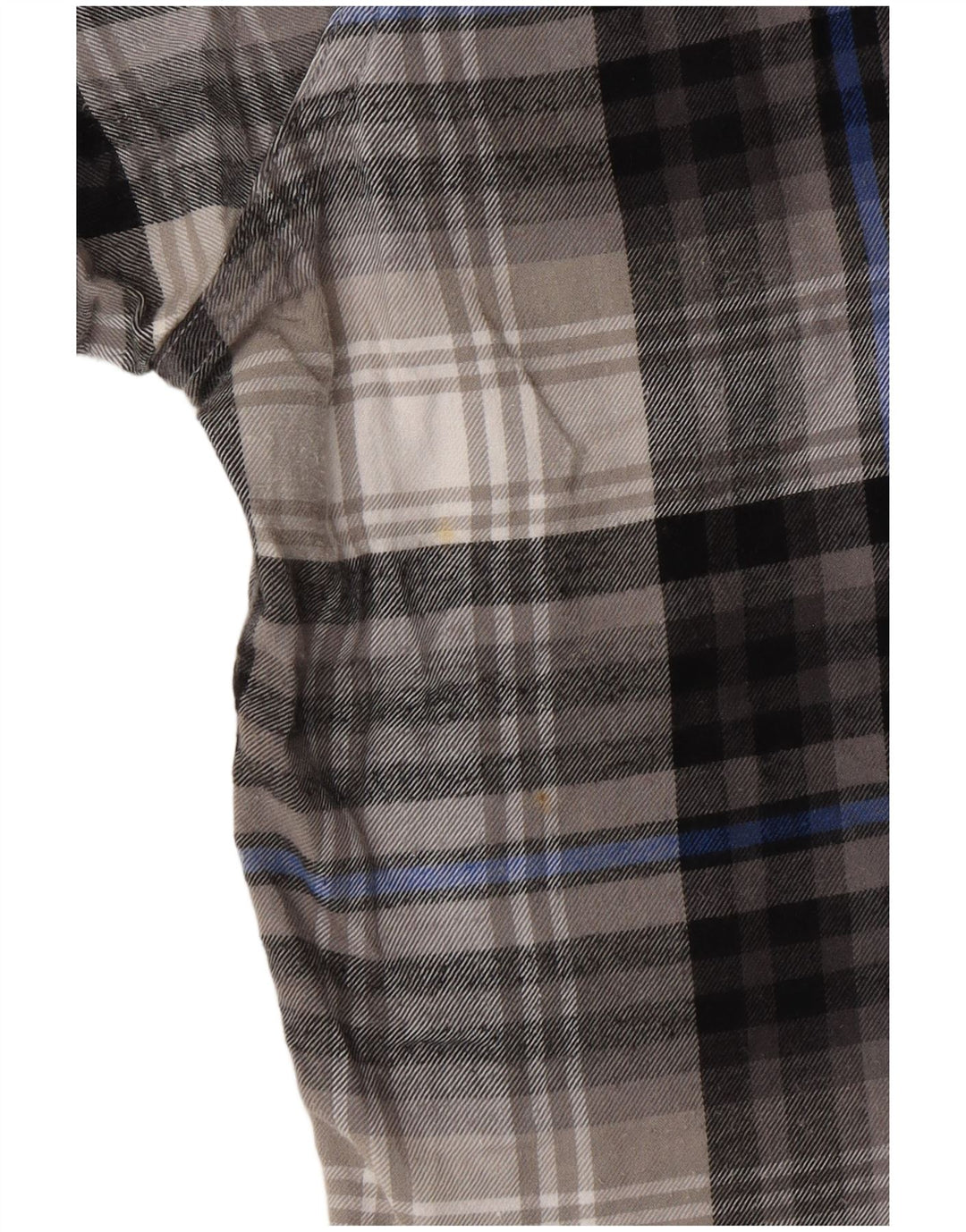 EDDIE BAUER Camicia da uomo in flanella dal taglio classico XL in cotone a quadri grigio