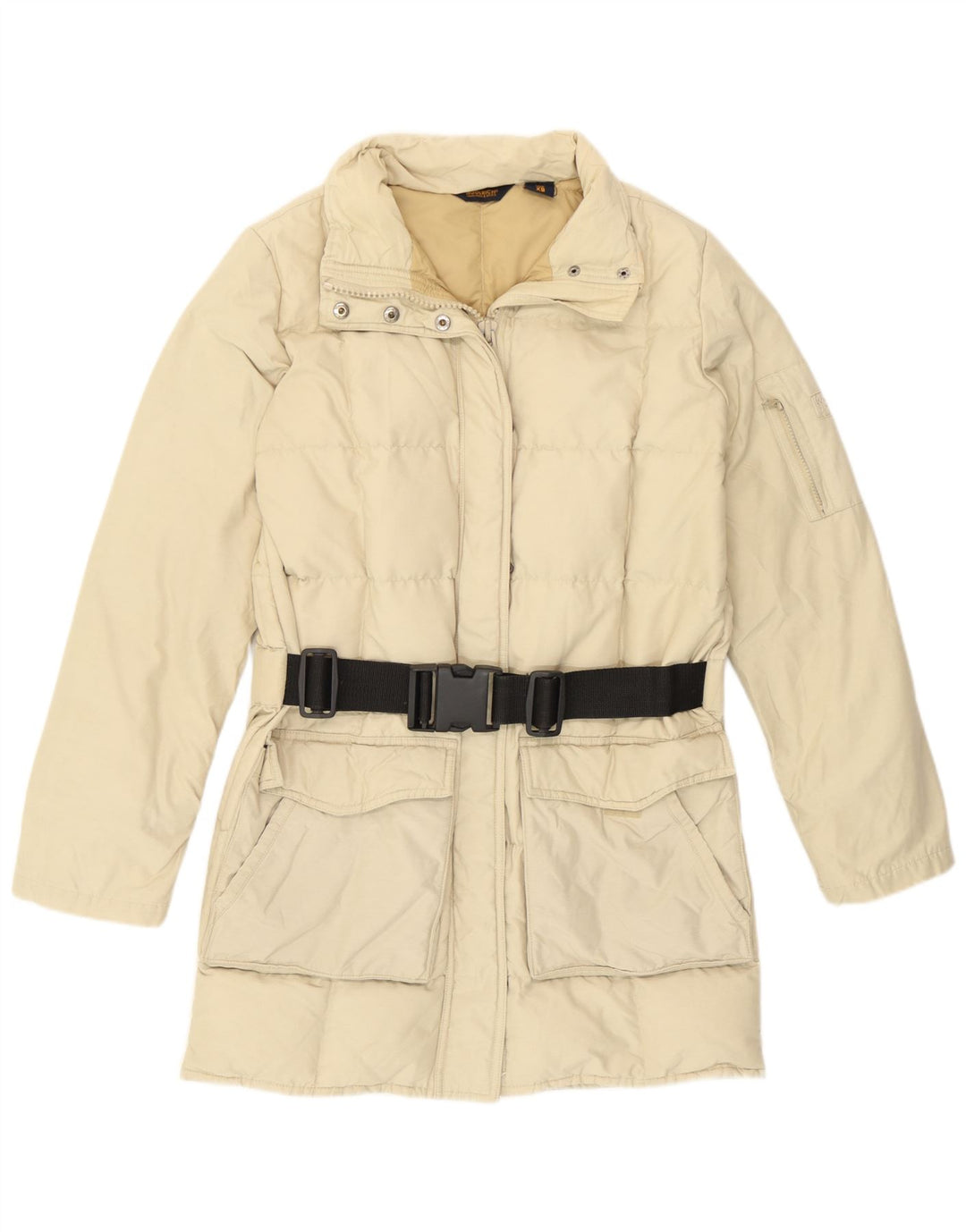 Giacca imbottita ampia da donna Woolrich UK 6 XS Beige poliammide