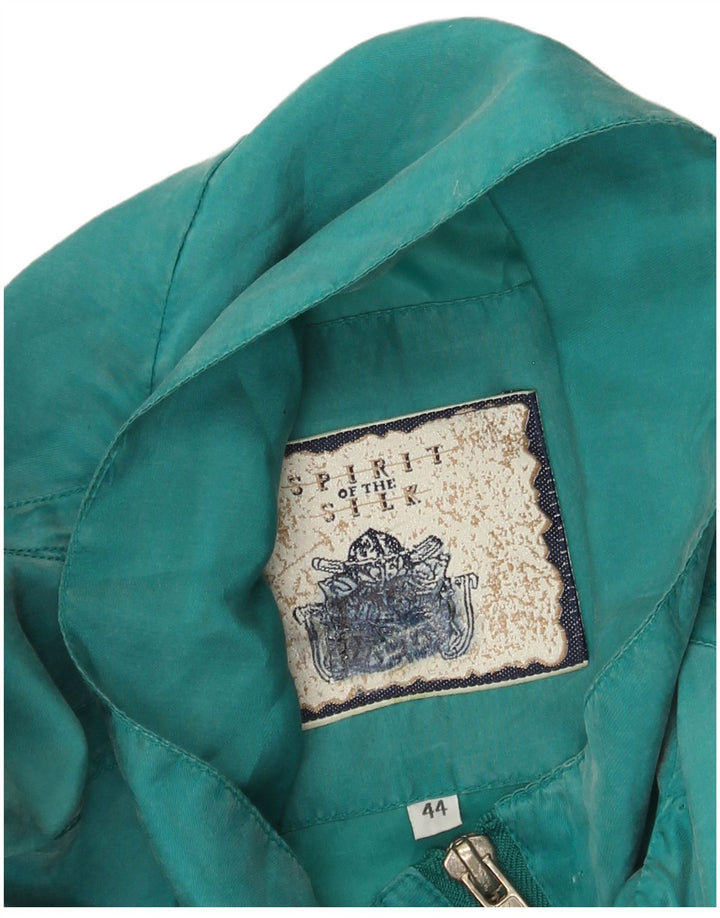 Soprabito Vintage da Donna IT 44 Medio Turchese Seta