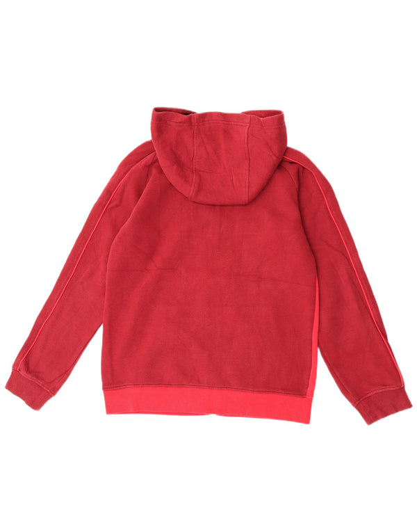 Maglione con cappuccio e zip per ragazzi Umbro 15-16 anni XL in cotone color block rosso