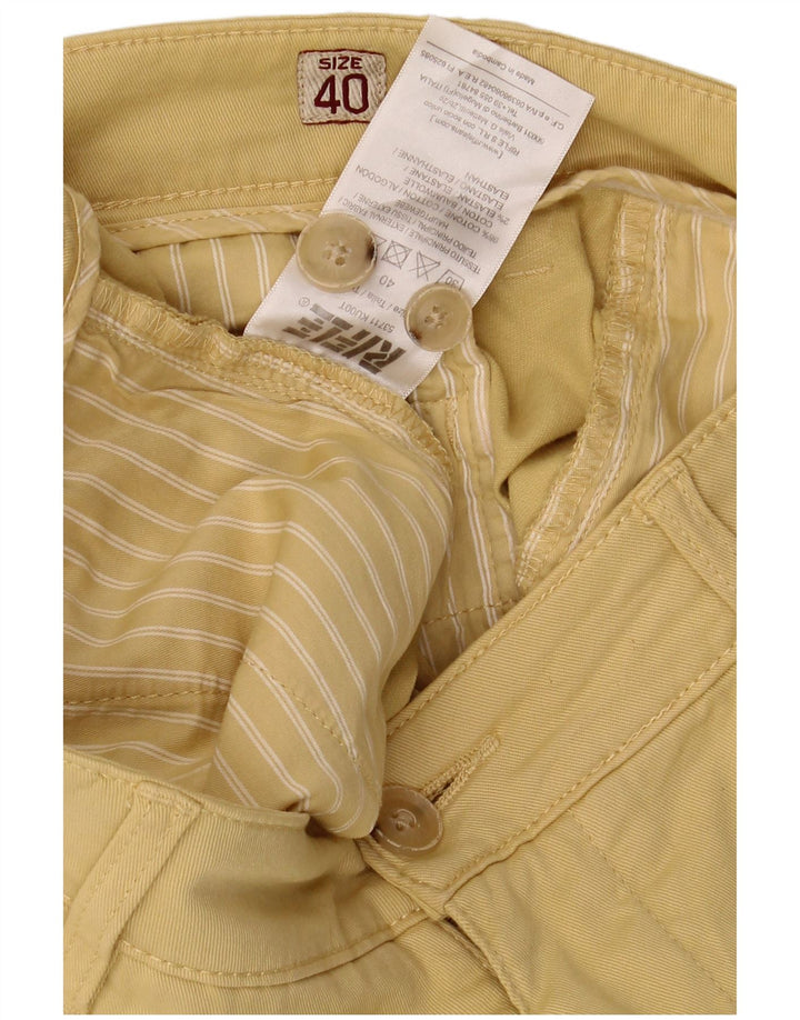 Pantaloncini chino da uomo RIFLE W40 XL in cotone giallo
