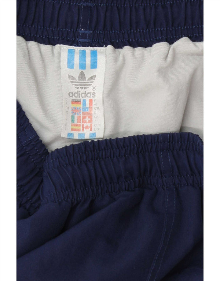 Pantaloncini sportivi da uomo Adidas Large blu navy in poliestere