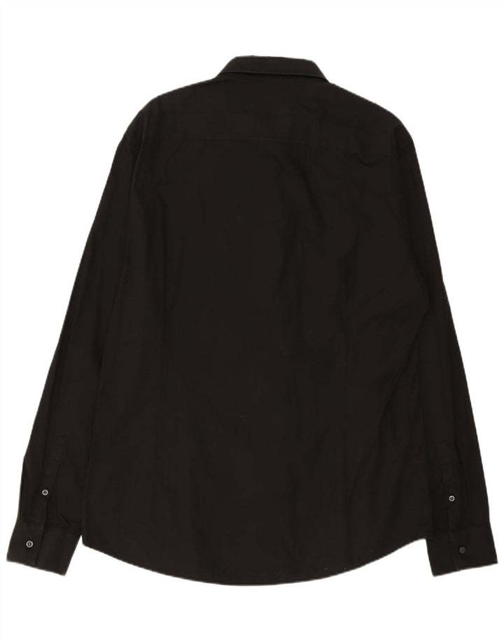 Camicia grafica da uomo Iceberg 4XL cotone nero