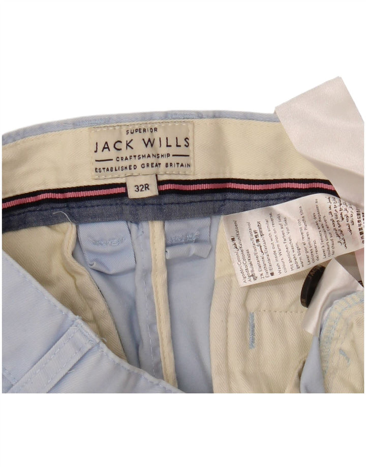 Pantaloncini chino da uomo JACK WILLS W32 cotone blu medio