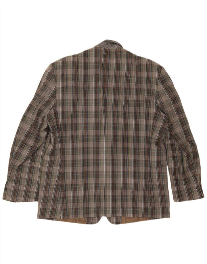 Giacca blazer a 2 bottoni da uomo MC Gregor EU 54 2XL cotone a quadri grigio