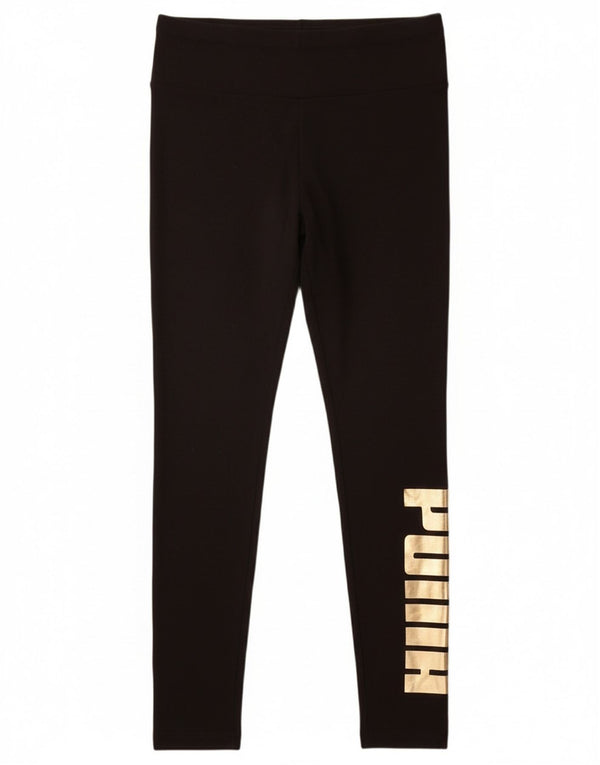 Leggings grafici da donna Puma UK 12 medio neri