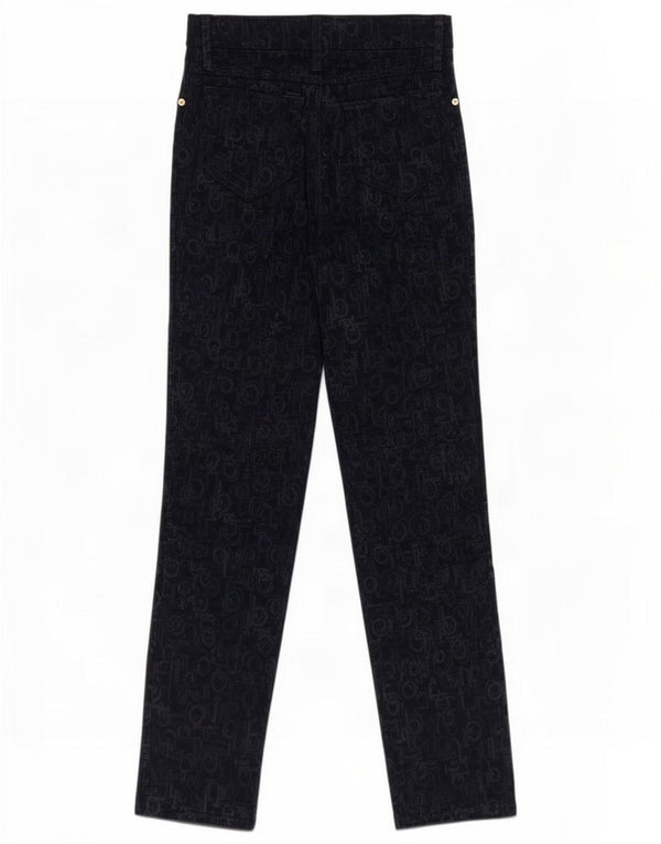 Pantaloni casual grafici da donna Roccobarocco IT 40 Small W26 L29 Blu Navy