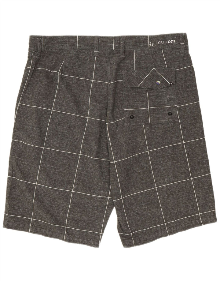 Pantaloncini chino da uomo Hurley W34 grandi grigi geometrici