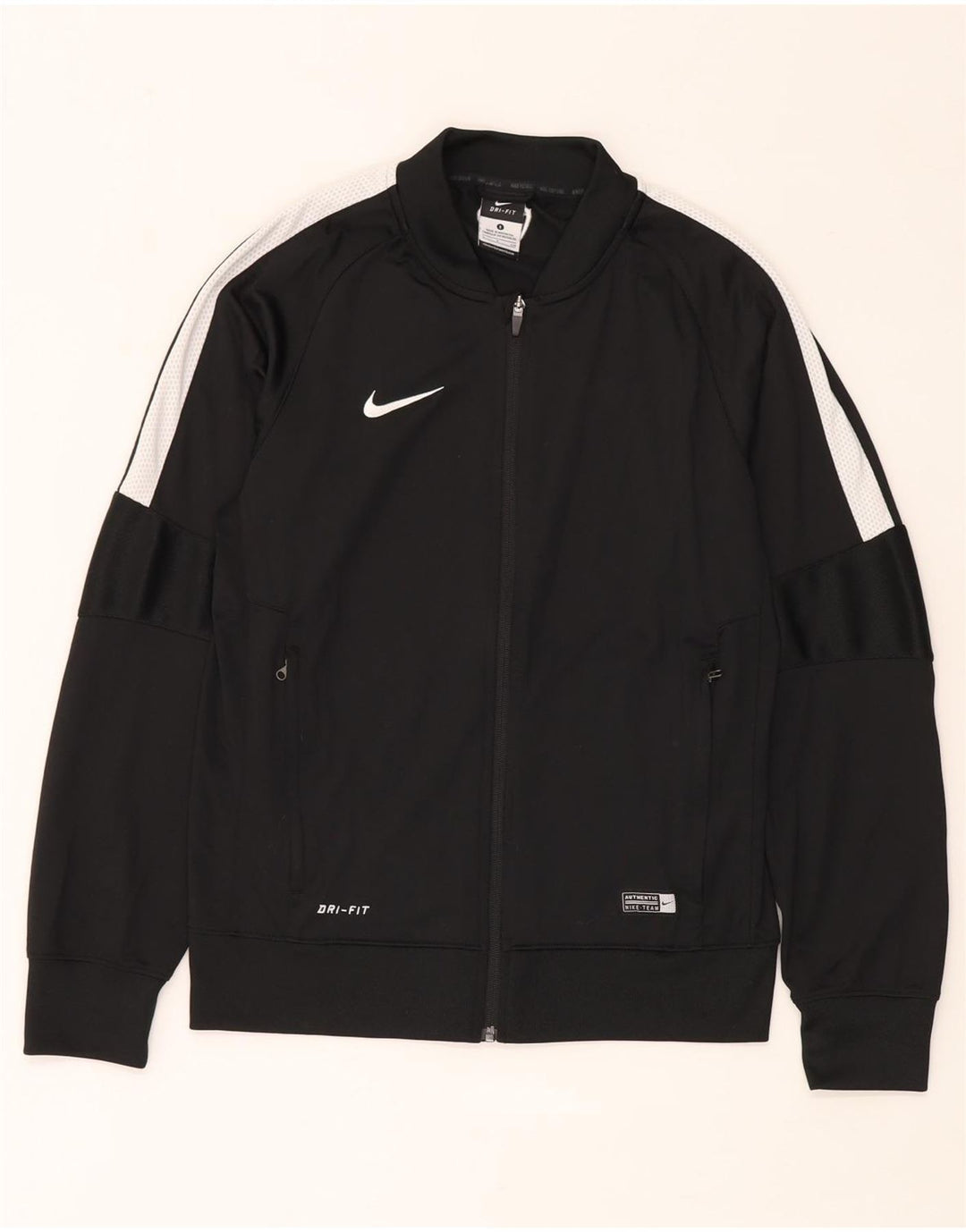 Giacca da tuta Nike Dri Fit da uomo, piccola, in poliestere color block nero