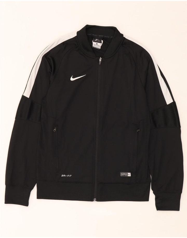 Giacca da tuta Nike Dri Fit da uomo, piccola, in poliestere color block nero