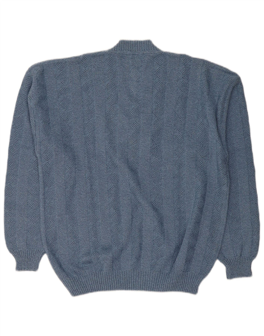 Maglione da donna con scollo a V Lasa IT 46/48 Large Blue Argyle/Diamond