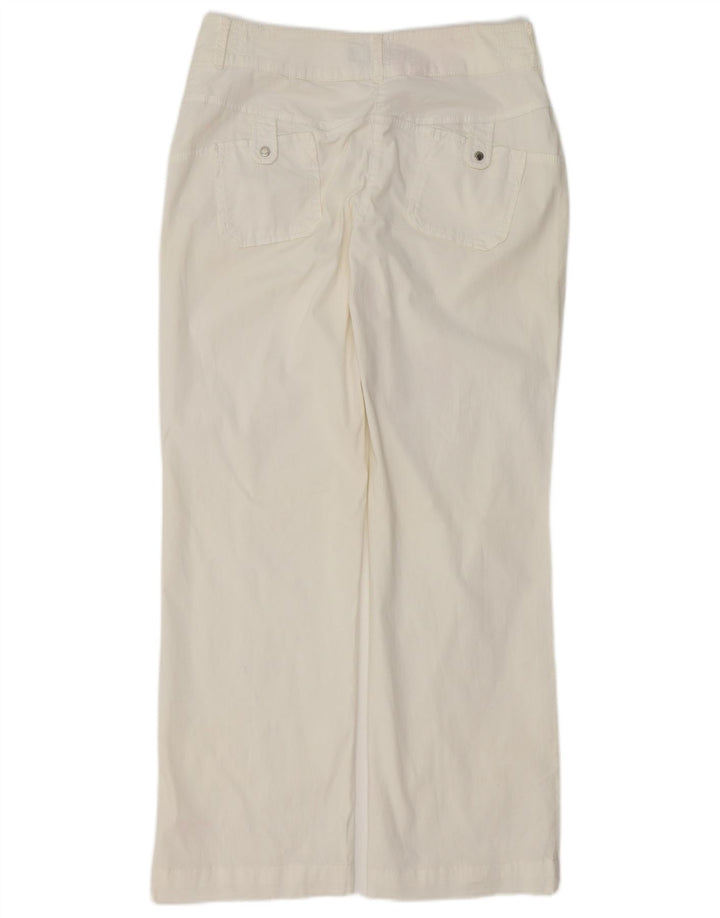 Pantaloni Casual Dritti Donna TRUSSARDI IT 46 Large W30 L32 Bianco