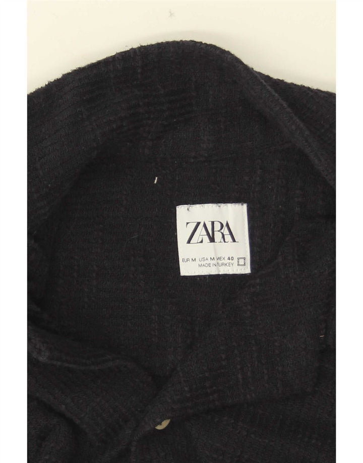 Camicia a maniche corte da donna Zara blu navy medio