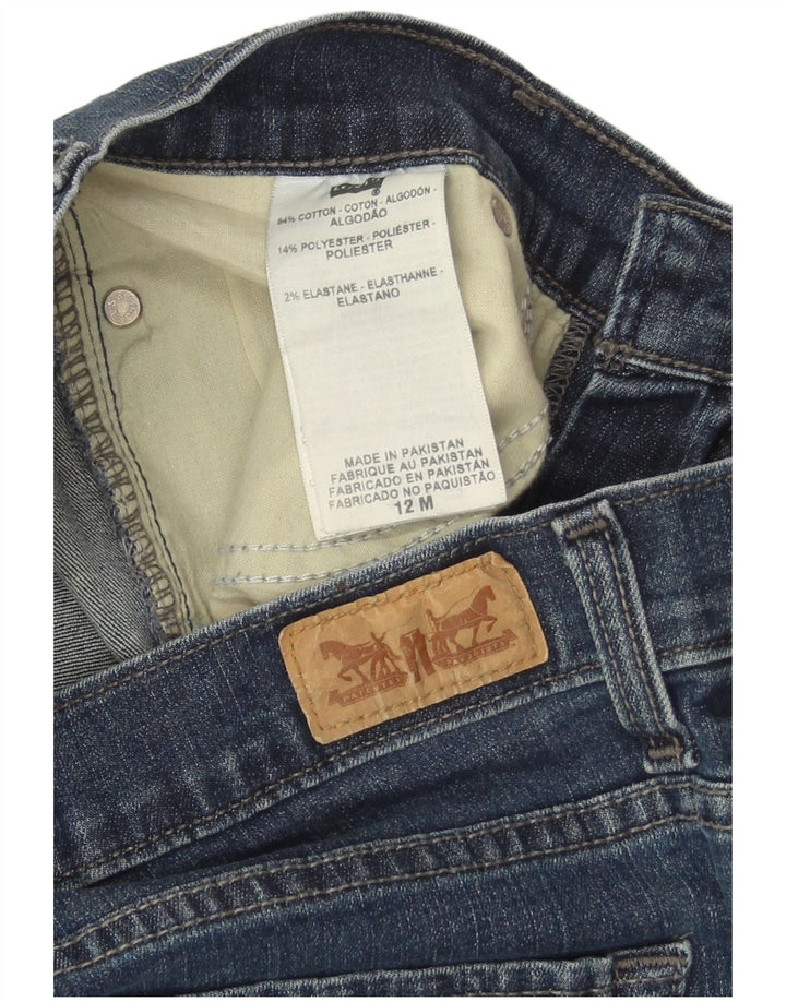 Levi's Donna 512 Bootcut Jeans US 12 Large W30 L31 Cotone Blu