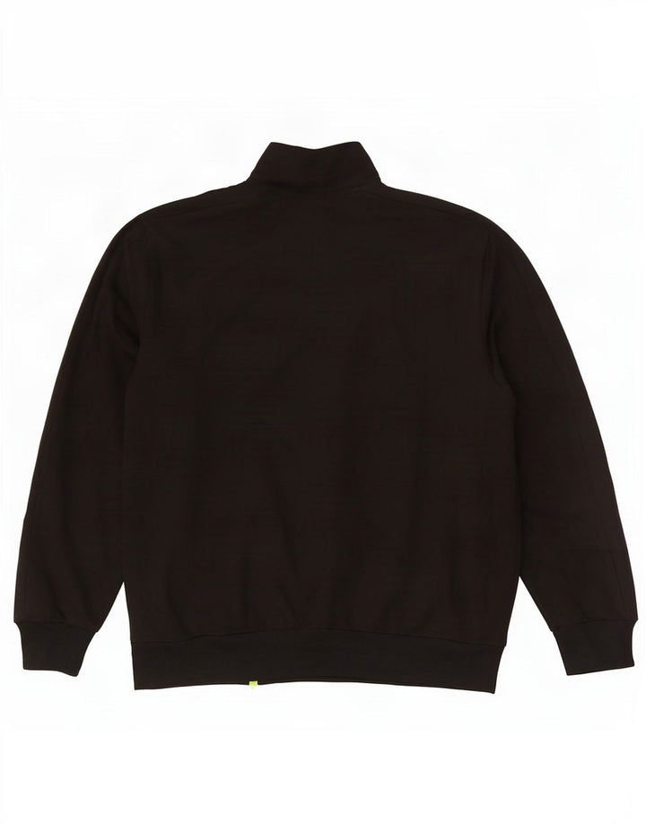 Giacca da ginnastica da uomo Umbro grande in poliestere nero