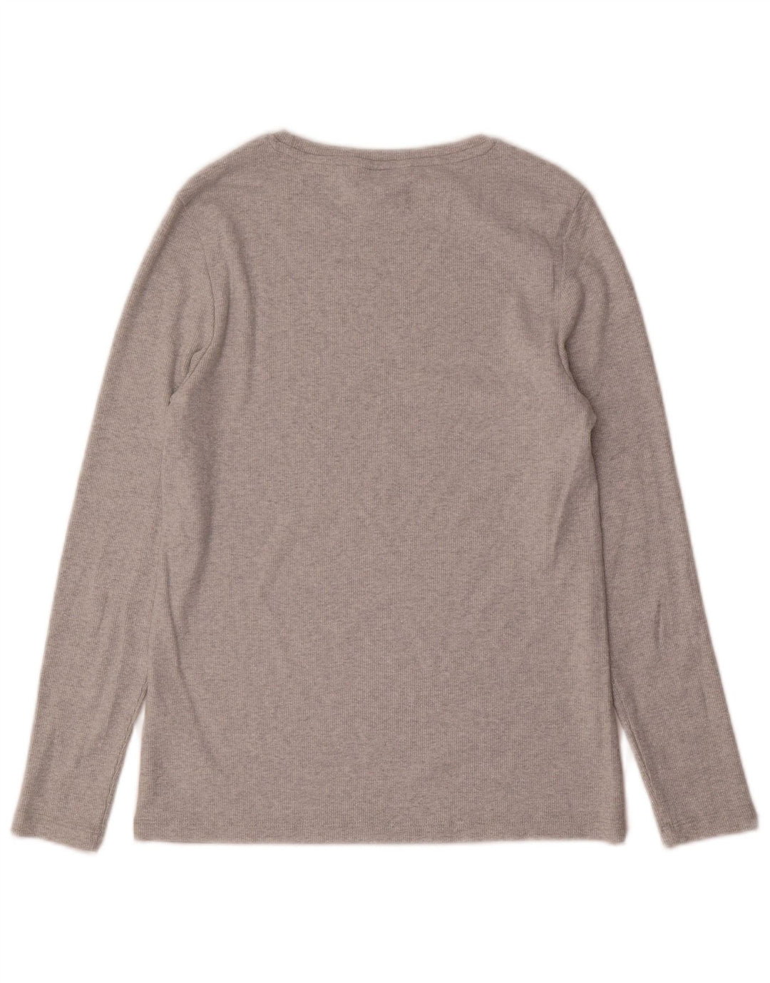 Marks & Spencer Top da donna a maniche lunghe UK 14 Cotone grigio medio