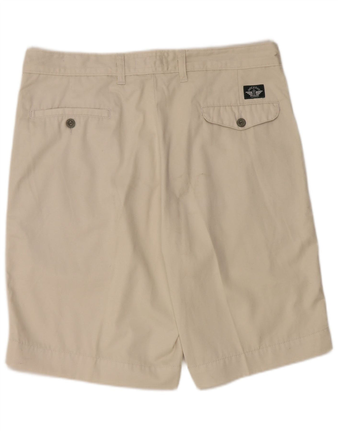 Pantaloncini chino con ancoraggio da uomo Dockers W36 Large in cotone beige