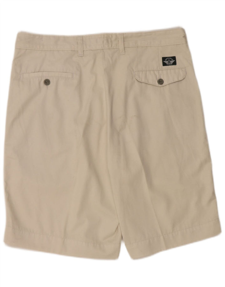 Pantaloncini chino con ancoraggio da uomo Dockers W36 Large in cotone beige