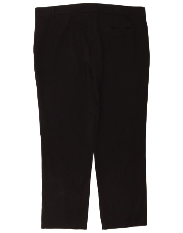 Pantaloni casual dritti da donna Marks & Spencer UK 18 XL W38 L28 neri