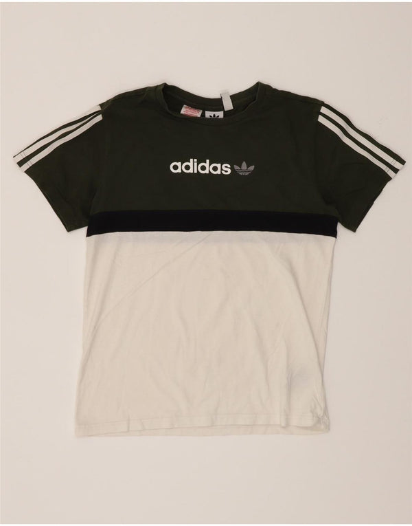 Maglietta grafica Adidas da ragazzo, 13-14 anni, colore bianco