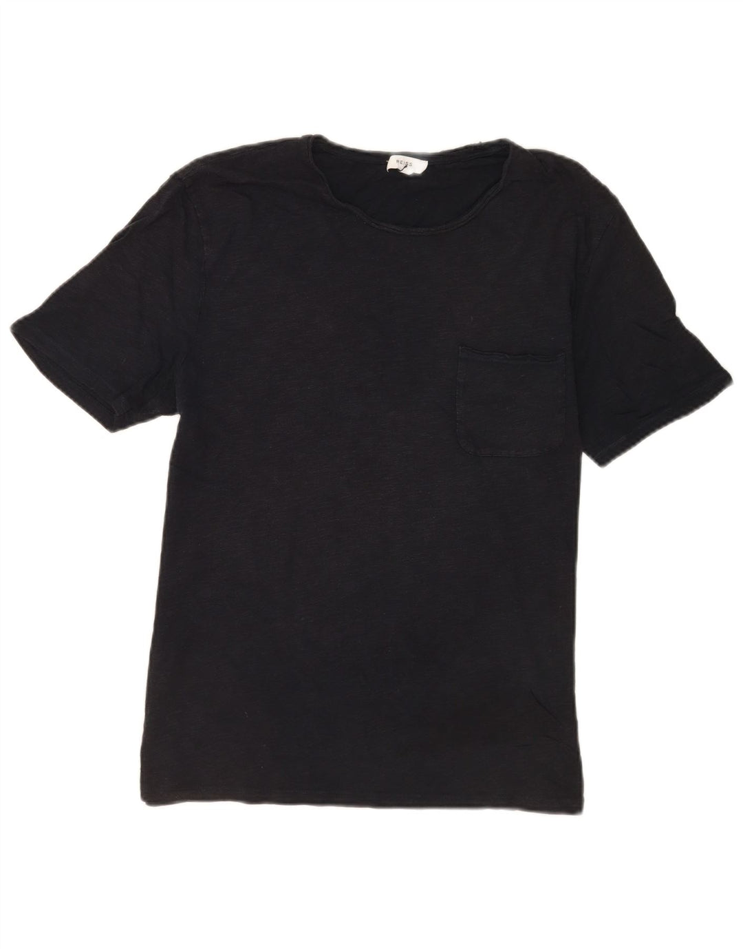 T-shirt da uomo Reiss Top grande in cotone chiazzato nero