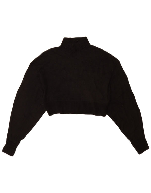 Maglione corto a collo alto da donna Zara UK 10 piccolo nero