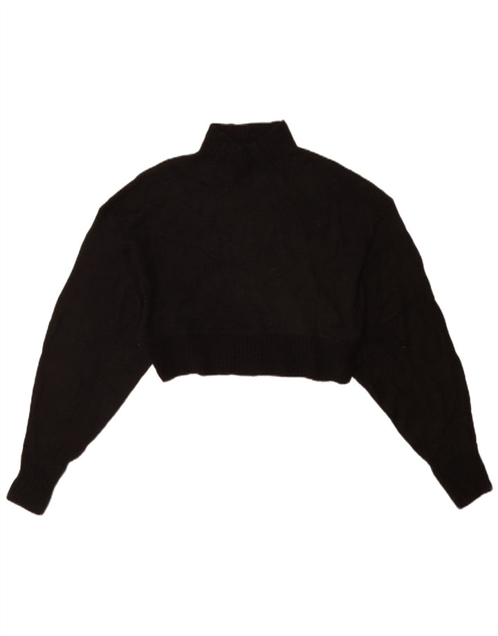 Maglione corto a collo alto da donna Zara UK 10 piccolo nero