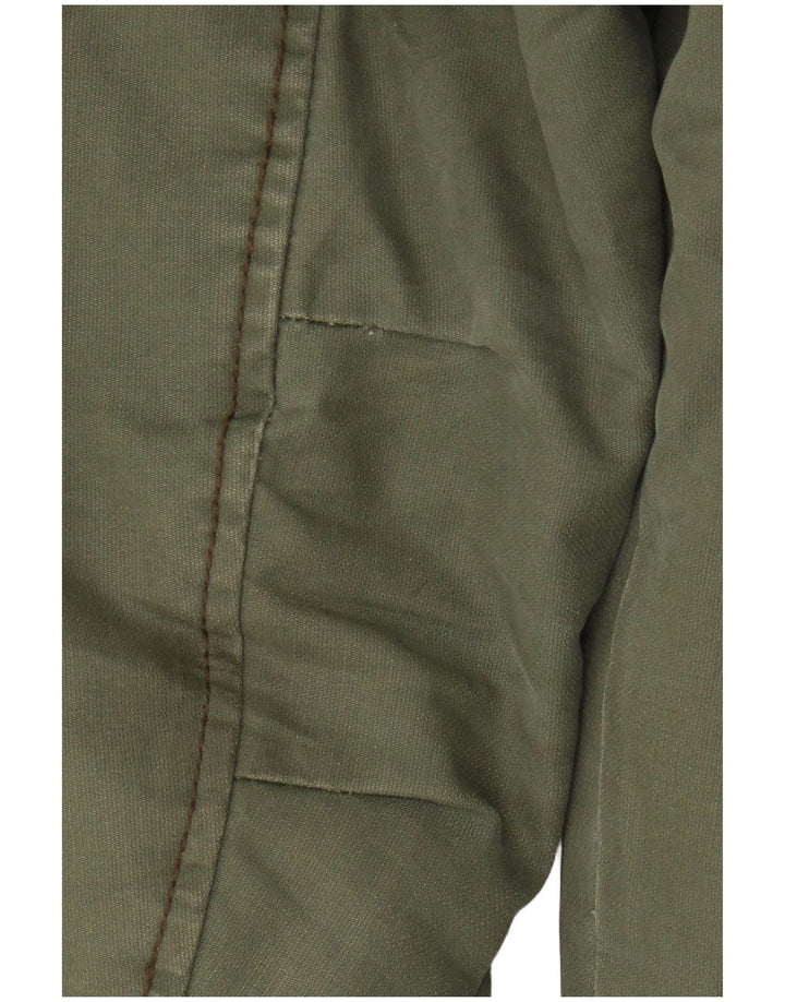 Giubbotto bomber con cappuccio da uomo G-Star UK 40 grande cotone kaki