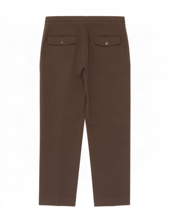Pantaloni Capri dritti da donna Calvin Klein US 2 XS W27 L22 Cotone marrone