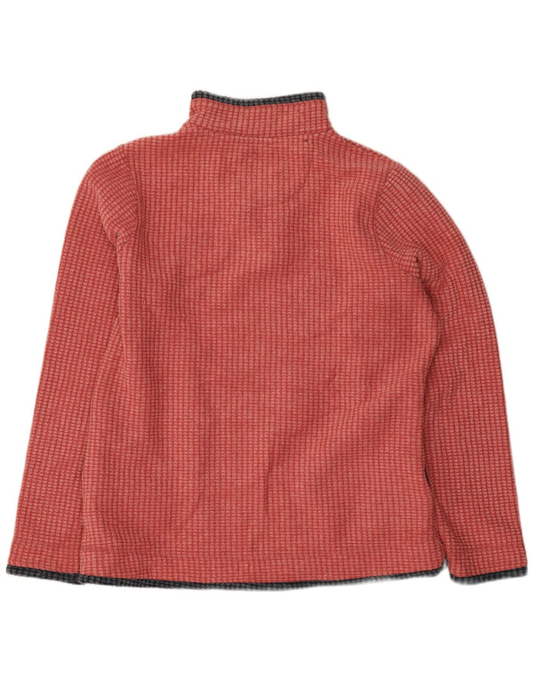 Maglione in pile da donna con collo con zip Weird Fish UK 12 Poliestere rosa medio